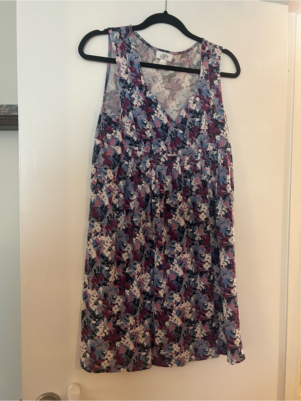 Blue purple floral dress